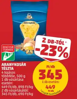 PENNY Aranykosár tészta ajánlat