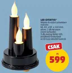 PENNY LED gyertya ajánlat
