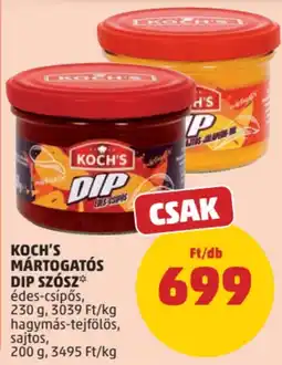 PENNY Koch's mártogatós dip szósz ajánlat