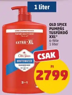 PENNY Old Spice pumpás tusfürdő ajánlat