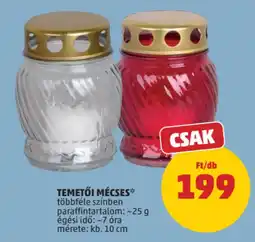 PENNY Temetői mécses ajánlat