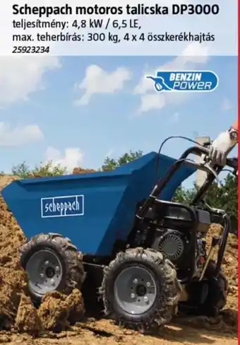 Scheppach motoros talicska DP3000