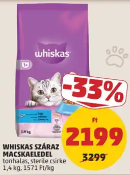 PENNY Whiskas száraz macskaeledel ajánlat