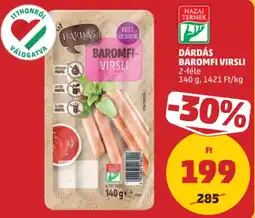 PENNY Dárdás baromfi-virslí ajánlat