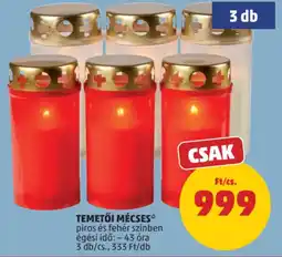 PENNY Temetői mécses ajánlat