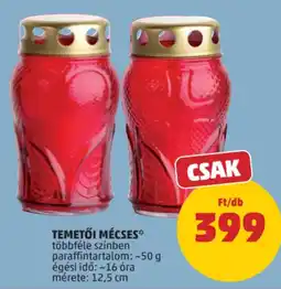 PENNY Temetői mécses ajánlat
