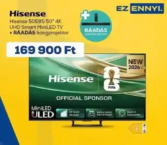 Hisense 50e8s 50" 4k uhd smart miniled tv