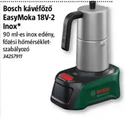 Bauhaus Bosch kávéfőző EasyMoka 18V-2 Inox ajánlat