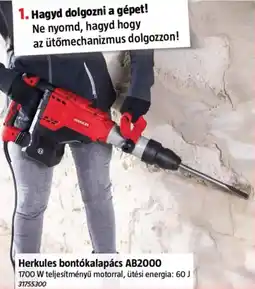 Bauhaus Herkules bontókalapács ab2000 ajánlat