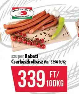 Coop Babati cserkészkolbász ajánlat