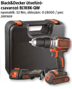 Bauhaus Black&Decker ütvefúró-csavarozó BL188K-QW ajánlat