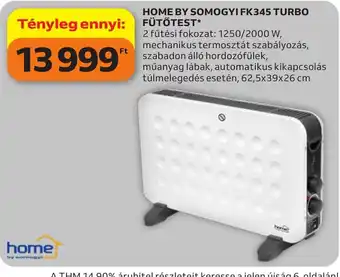 Home by somogyi fk345 turbo fűtőtest