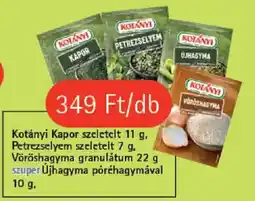 Coop Kotányi kapor petrezselyem vöröshagyma újhagyma ajánlat