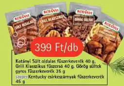 Coop Kotányi fűszerkeverék ajánlat