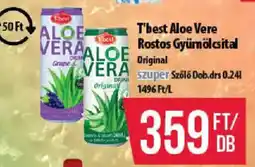 Coop T'best aloe vera Rostos gyümölcsital ajánlat
