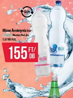 Coop Mizse ásványvíz ajánlat