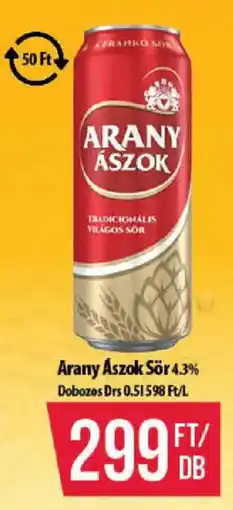 Coop Arany Ászok Sör ajánlat