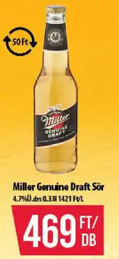 Coop Miller genuine draft sör ajánlat