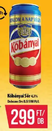 Coop Kőbányai Sör ajánlat
