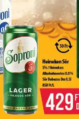Coop Heineken sör ajánlat