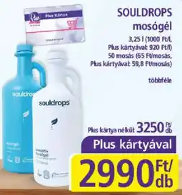PlusMarket souldrops mosógél ajánlat