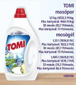 PlusMarket Tomi mosópor ajánlat