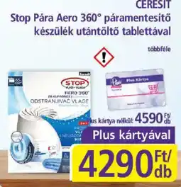 PlusMarket Ceresit stop pára aero 360° páramentesítő készülék utántöltő tablettával ajánlat