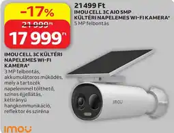 Auchan Imou cell 3c kültéri napelemes wi-fi kamera ajánlat