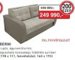 RS Bútor Berni xxl fekvőfelület ajánlat