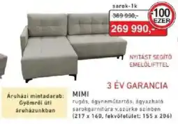 RS Bútor Mimi sarokgarnitúra ajánlat