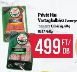 Coop Privát Hús Vastagkolbász ajánlat