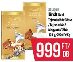 Coop Lindt Gold Tejcsokoládé Tábla ajánlat