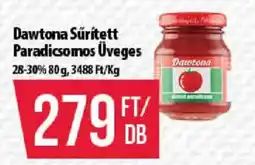 Coop Dawtona sűrített paradicsomos üveges ajánlat