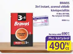 PlusMarket Bravos 3in1 instant kávé ajánlat