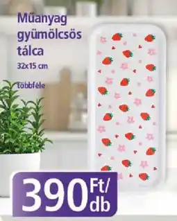 PlusMarket Múanyag gyümölcsös tálca ajánlat