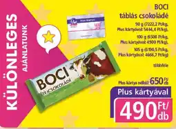 PlusMarket Boci tejcsokoládé ajánlat