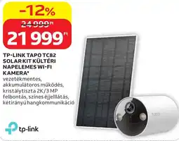 Auchan Tp-link tapo tc82 solar kit kültéri napelemes wi-fi kamera ajánlat
