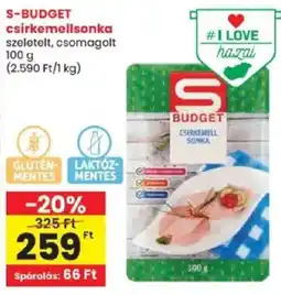 Spar S budget csirkemellsonka ajánlat