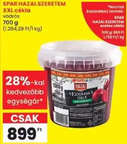 Spar spar hazai szeretem cekla ajánlat