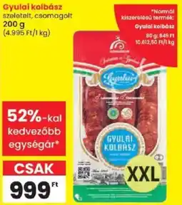 Spar Gyulai kolbász ajánlat