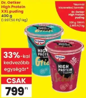 Dr Oetker high protein pudding