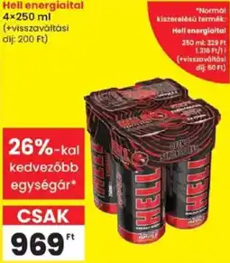 Spar Hell energiailtal ajánlat