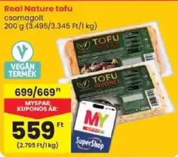 Spar Real Nature tofu ajánlat