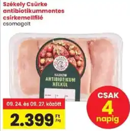 Spar Székely Csürke csirkemellfilé ajánlat
