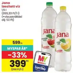 Spar Jana izesített víz ajánlat