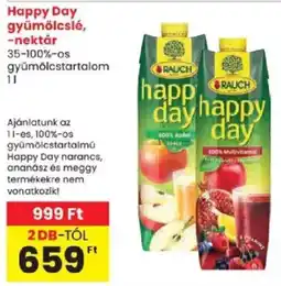 Spar Rauch happy day gyümölcsle ajánlat
