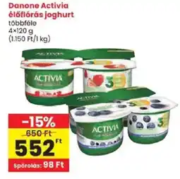 Spar Danone Activia élőflóráss joghurt ajánlat
