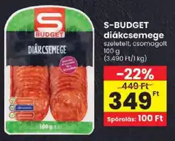 Spar S budget diákcsemege ajánlat