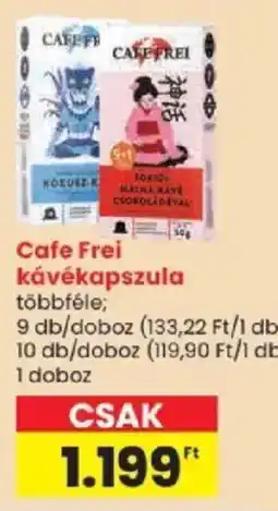 Spar Cafe Frei kávékapszula ajánlat