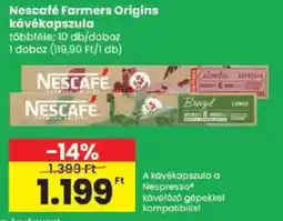 Spar Nescafe farmers origins kavékapcsula ajánlat